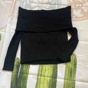 Zara back off the shoulder knit.